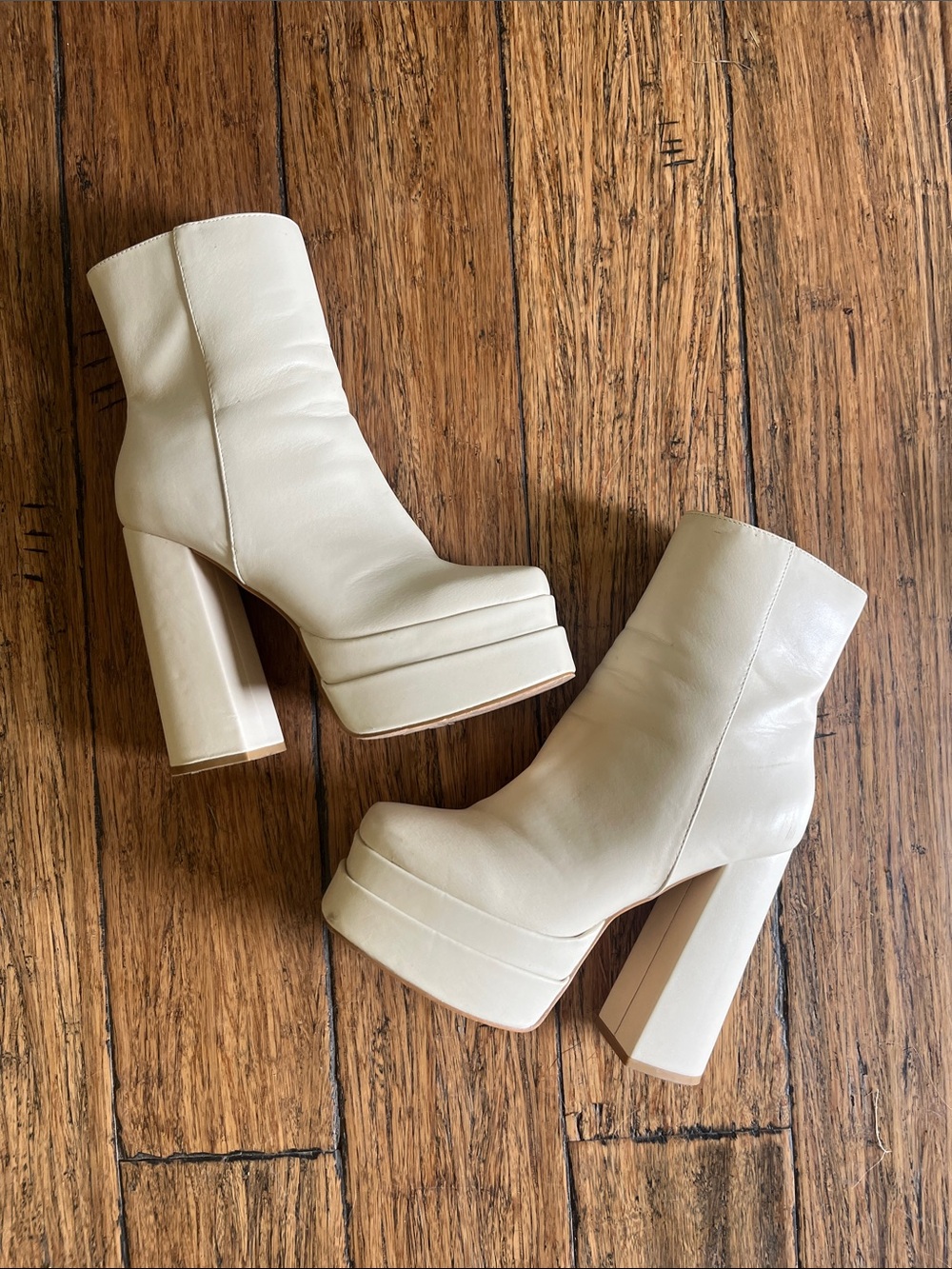 Forever 21 Platform Block Heel Ankle Boots - Women